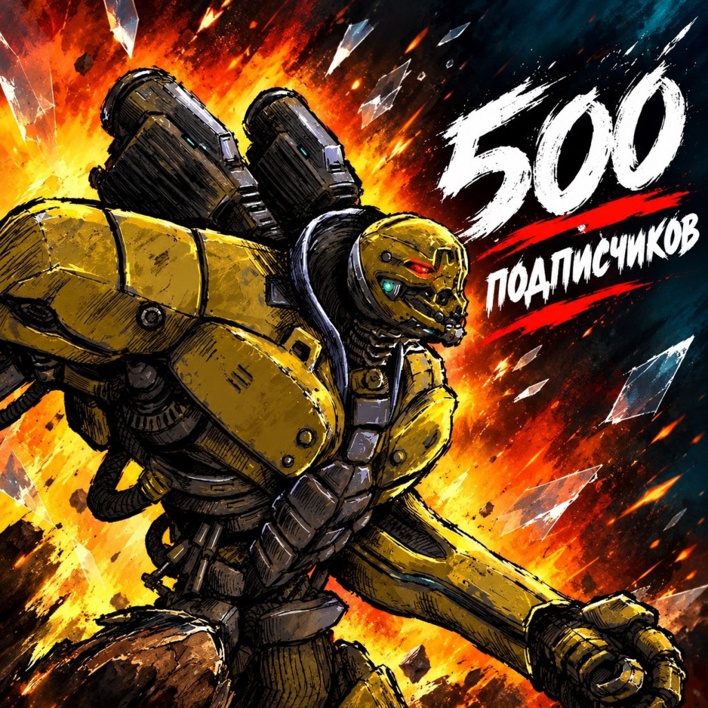 Ураааа, товарищи! Нас 500! 🥳